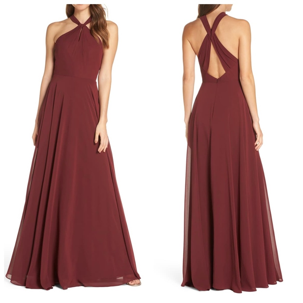 Jenny Yoo Halle Halter Dress
